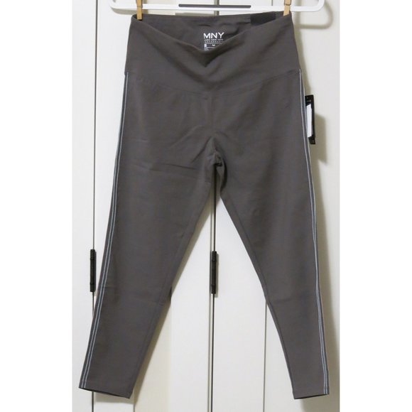 NWT $49 Marc New York Performance Side Striped Stretch-Cotton 7/8 Leggings - M - Picture 1 of 13